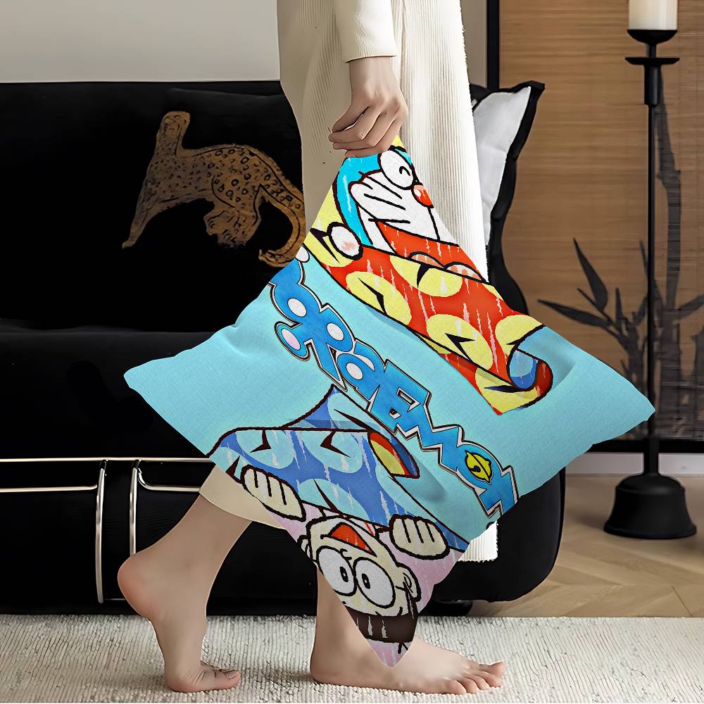 D-Doraemon Pillow Cover for Bedroom Room and Living Room Sofa Decorative Cushion Cover