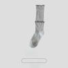 Female Spring and Autumn Fungus Lace Thin Boneless Calf Pile Pile Socks