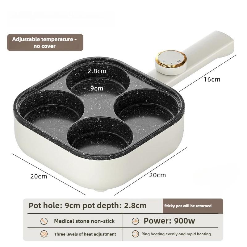 

220В 3 в 1 Прибор для завтрака Сковорода для жарки яиц С антипригарным покрытием Домашняя сковорода для жарки стейков Мультиварка для завтрака 220V