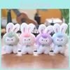 Adorable Plush Bunny Keychain Cute Rabbit Bag Charm Soft Stuffed Animal Doll