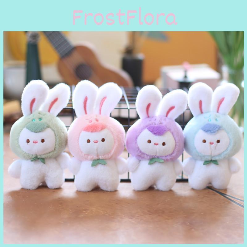 Adorable Plush Bunny Keychain Cute Rabbit Bag Charm Soft Stuffed Animal Doll