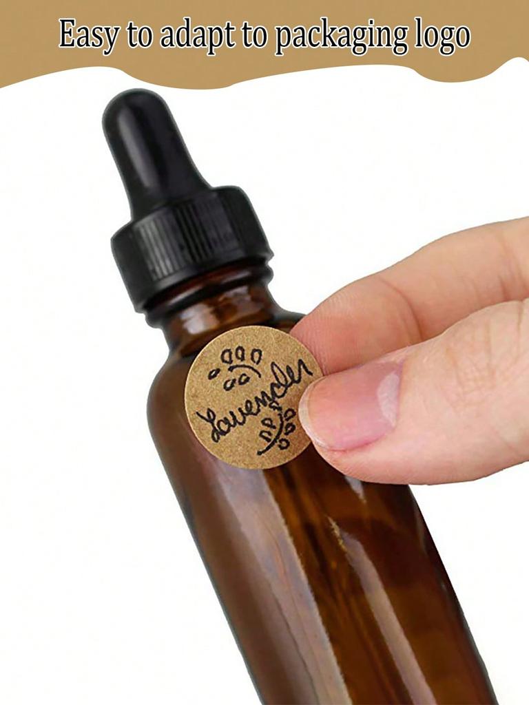 With One Roll In Hand, You Can Pack Without Any Worries! This Value-for-money Roll of 500 Kraft Paper Stickers Is Specially Des