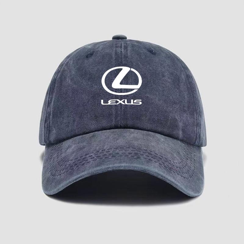 Car Logo Baseball Cap Washed Denim Vintage Hip Hop Caps For Lexus GS IS LS500h ES260 ES300h RX350h NX260 UX260 LM LC RZ450e TX
