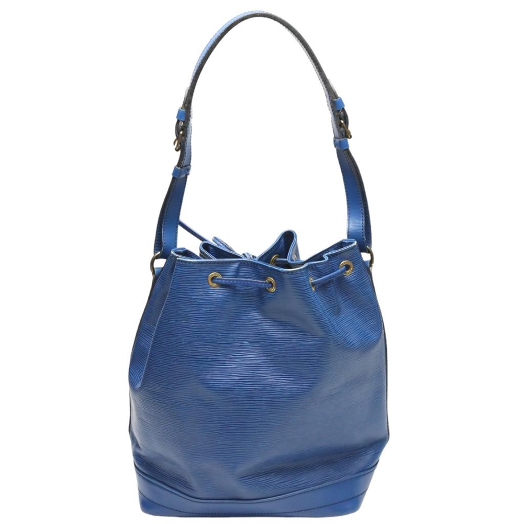 Louis Vuitton Epi Noe Shoulder Bag Epi Leather Blue Women M44005 Used