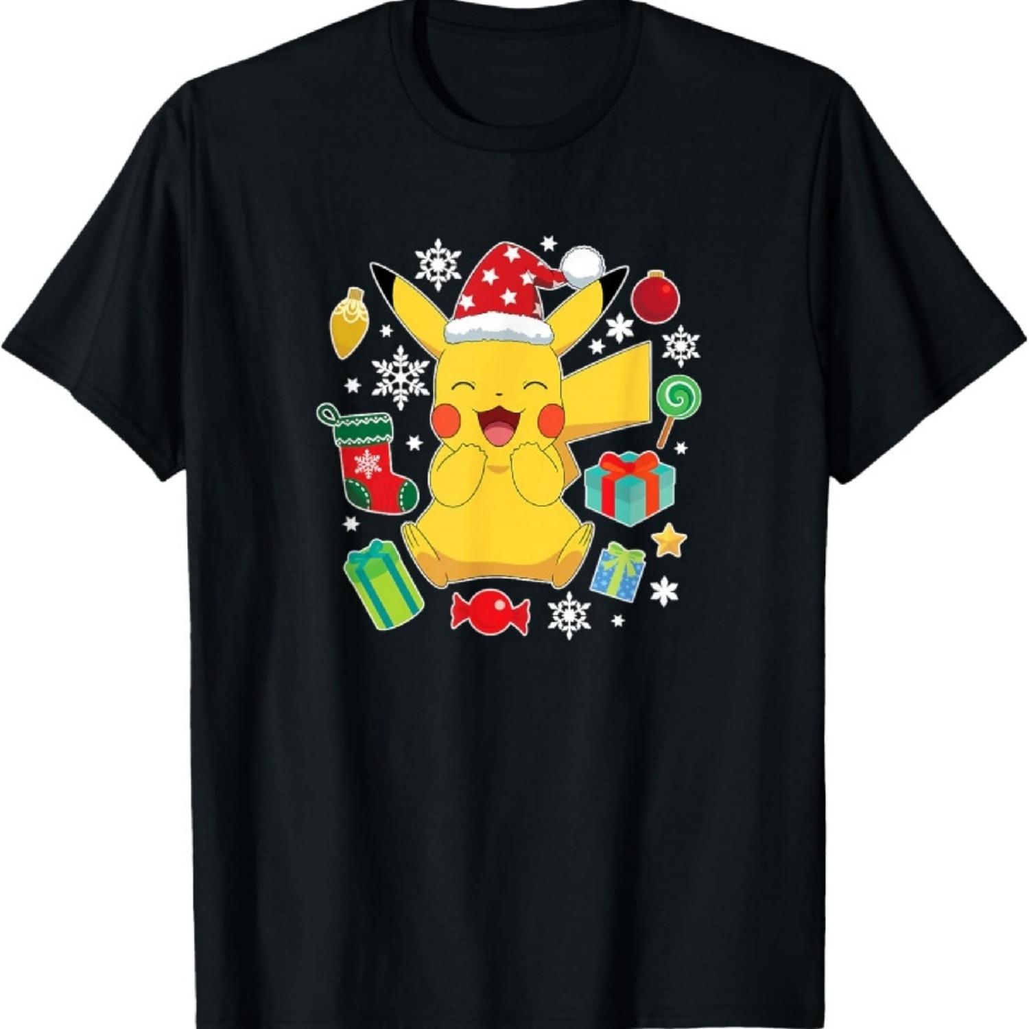 

Pokémon - Pikachu Christmas Gifts T-Shirt XXXXXL чорний