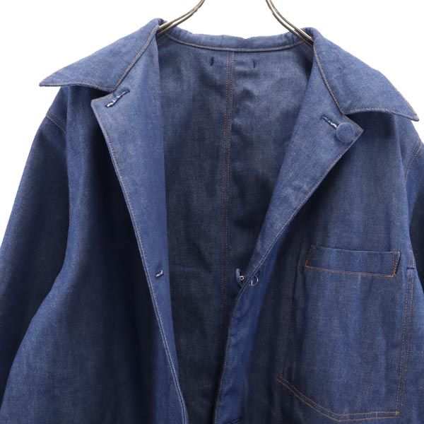 Skjønnhetsprodukter WESTOVERALLS Laget i Japan Reversibel Denimkåpe Herre Brukt