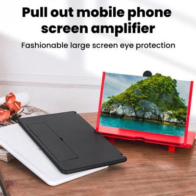 10/12-Inch Screen Magnifier for Cell Phone Foldable Phone Screen Amplifier Adjustable Height Screen Enlarger for All Smartphones