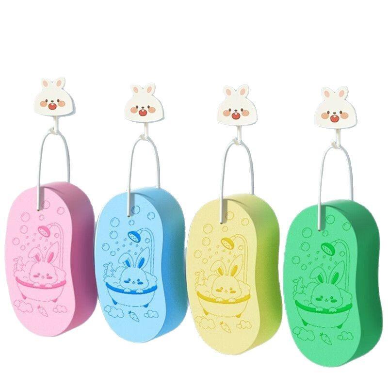 Children's Bath Sponge, Bath Scrubber, Pea Bath Towel, Moon Mud Scrubber, Baby Cartoon Rabbit Bath Wipe