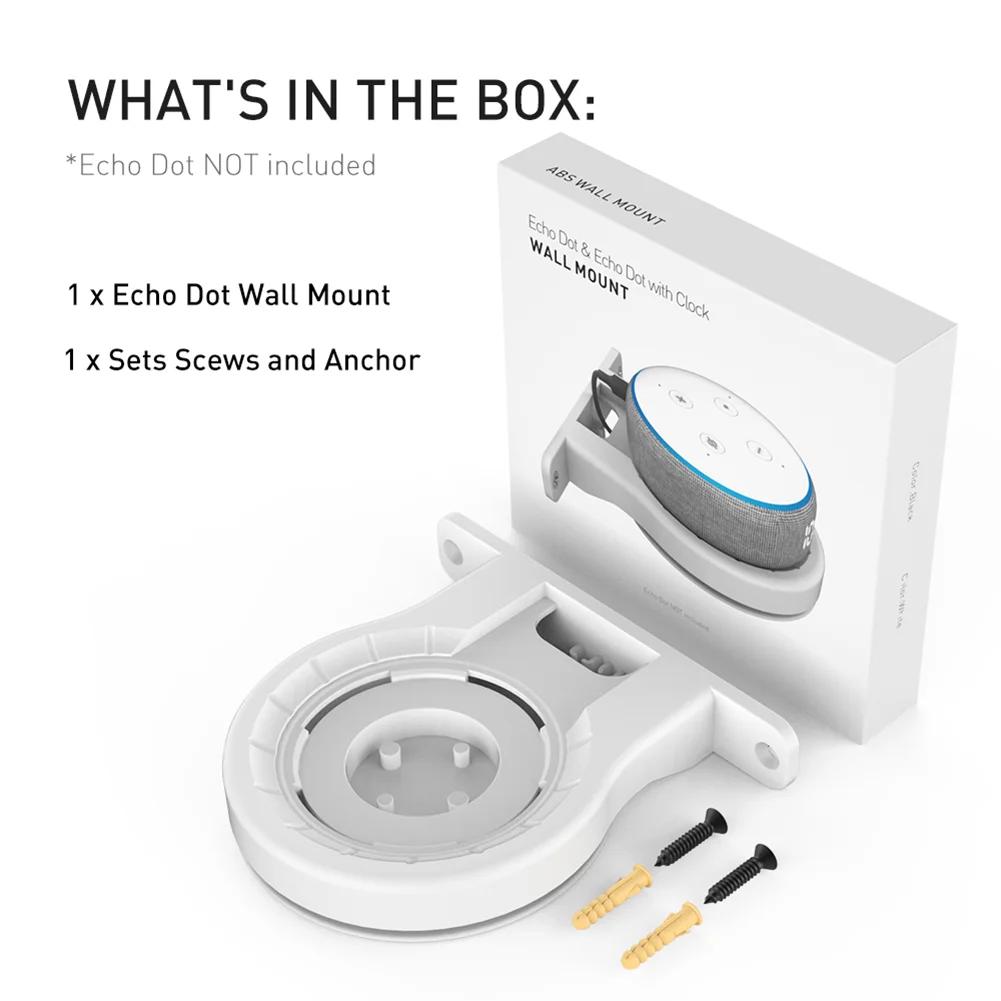 1/2pcs Speaker Wall Mount Stand Integelligent Speaker Bracket with Cable Management for  Echo Dot 4/3/2/1 Generation