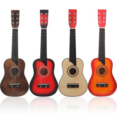 25 pollici piccola chitarra colore tiglio principiante bambini chitarra giocattolo brasiliana piccola chitarra strumento musicale a sei corde