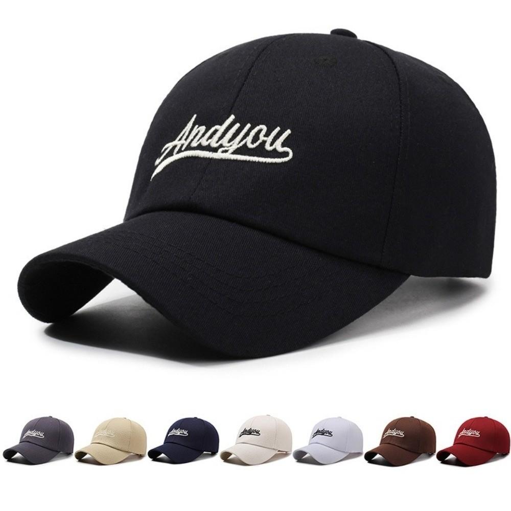 Solid Color Baseball Cap Adjustable Sun Cap UV Protection Sunscreen Hat for Running