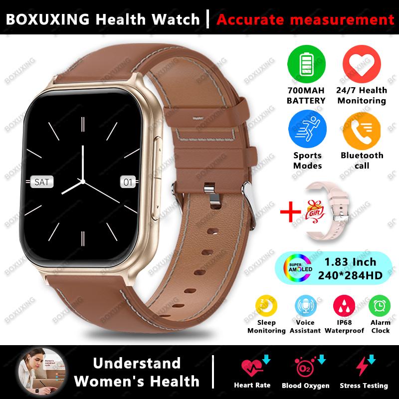 New Smart Watch Men 1.83'' AMOLED Screen 700MAH Outdoor Sports IP68 Waterproof Heart Rate GPS Grack Bluetooth Call Smartwatches