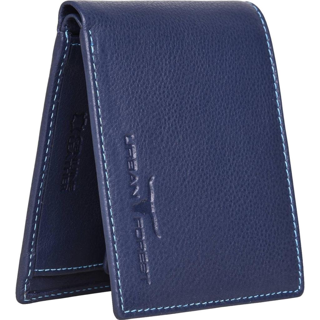 Pánská peněženka RFID z pravé kůže, módní, formální, cestovní (5 slotů na karty)