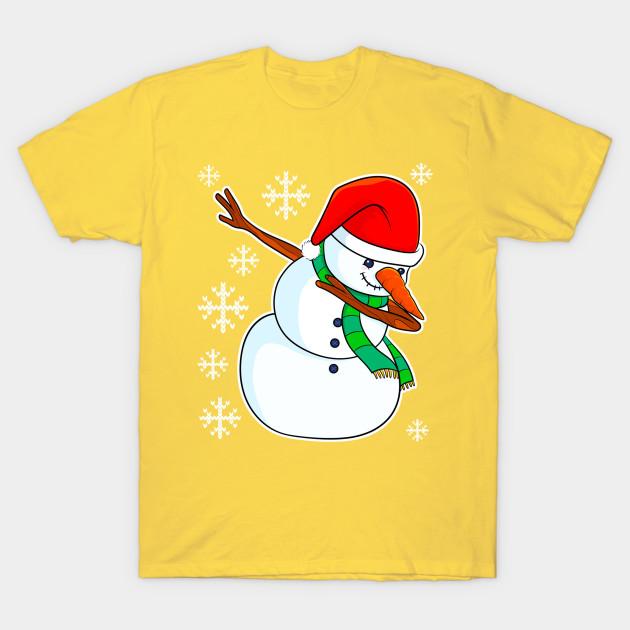 Buy Unisex Fashion TShirt Snowman Dabbing Christmas Dab Xmas Kids Boys ...