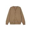 Uniqlo Casual Loose Long Sleeve Knit Sweater Unisex Tops Dark-Beige 462199-32