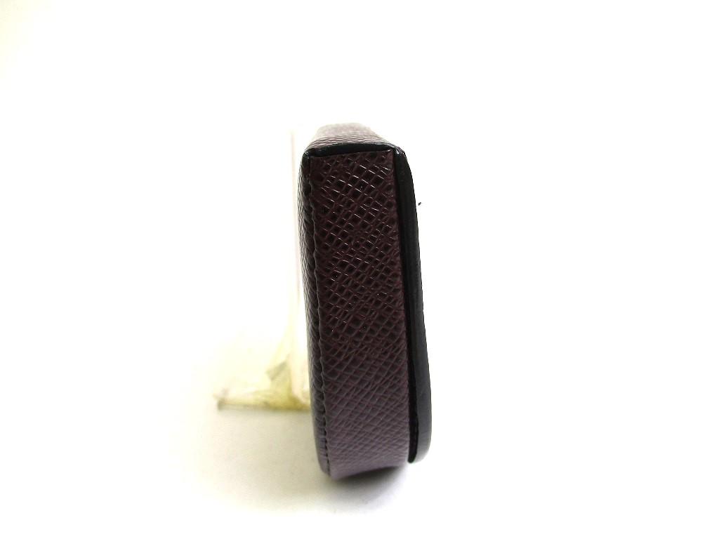 Authentic LOUIS VUITTON Taiga Bordeaux Leather Coin Purse Porto Monnaie Gousset #a541  Refurbished