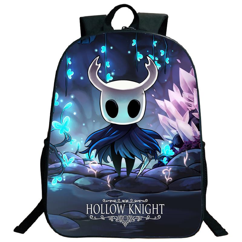 Hollow Knight Backpacks Hot Game Lightweight Laptop Teens School Bags Women Girls Capacity Cartoon Travel Mochilas