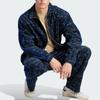 Adidas Originals Corduroy Track Top Printed Sports Jacket Men Jacket Dark-Blue IS5274