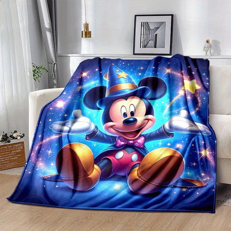 1pc Mickey Printing Blanket - Soft, All-Season Throw for Living Room, Bedroom,Personalized Gift with Adorable Cartoon Design