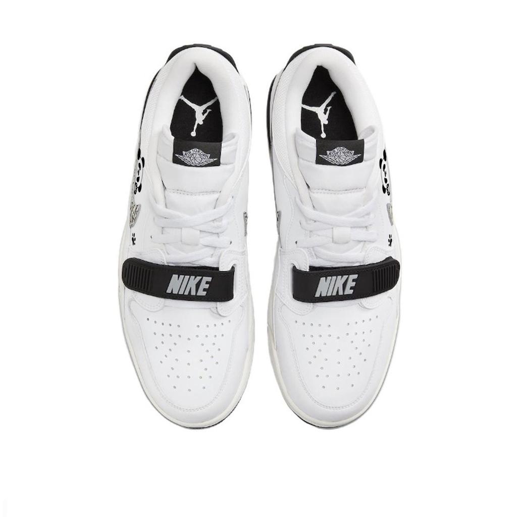 Jordan Legacy 312 Slip Resistant Slip Resistant Low top Vintage Basketball Shoes Men's White Black CD7069-110(Team40-)