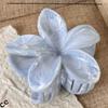 Women 8cm/3.15 Inch Pink, White, Blue Flowe, Elegant, Minimalist Style, Sonytail, Bun, Face Washing, Makeup, Outfit Matching Summer Hair Claw Hair
