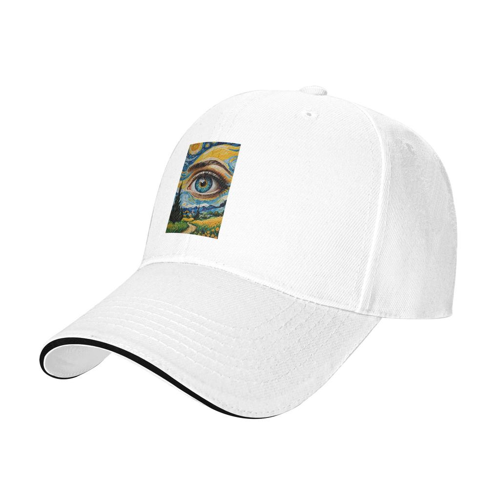 The Starry Night By Vincent Van Gogh Cap Casual Baseball Caps Adjustable Hat Hip Hop Summer Unisex Baseball Hats Customizable