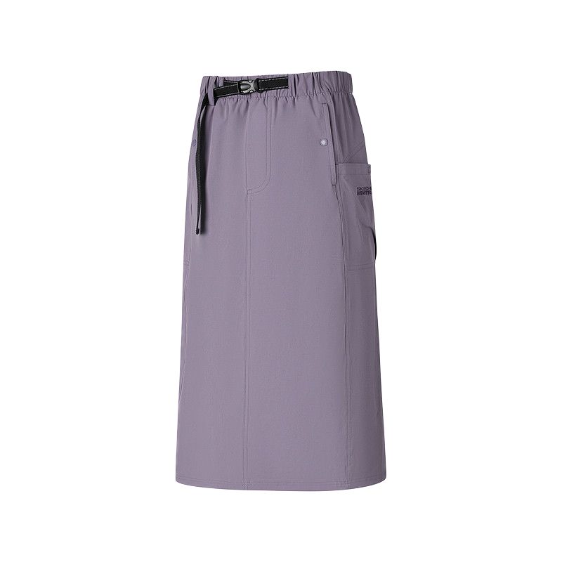 Skechers Go Dri Mid-Rise Quick-Dry Woven Casual Long Skirt Women skirts P226W052-0648 S