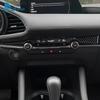 ZATR1 Real Soft Carbon Fiber Sticker For Mazda 3 BP Axela 2019 2020 2021 2022 2023 2024 2025 LHD RHD Car Center Console Accessories