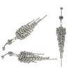 Tassel Navel Dangle Button Belly Ring Bar Body Piercing Jewelry