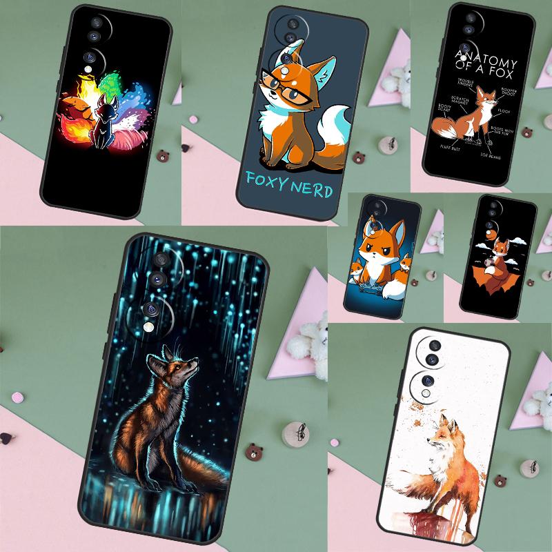 Anime Funny Fox Case For Honor Magic 5 6 7 8 Pro Honor 200 400 50 70 90 Lite X8b X8c X9b X9c X9d Win RT Cover