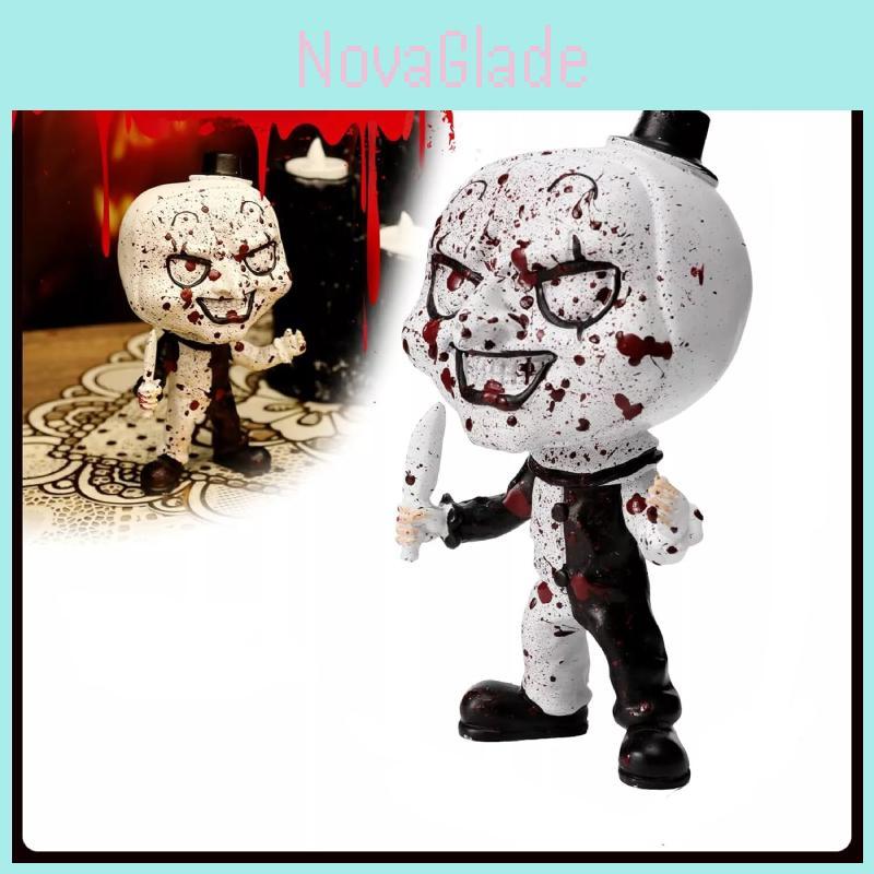 Creative Halloween Resin Soul Reaper Clown Decorative Tabletop Craft With Modern Minimalist Style