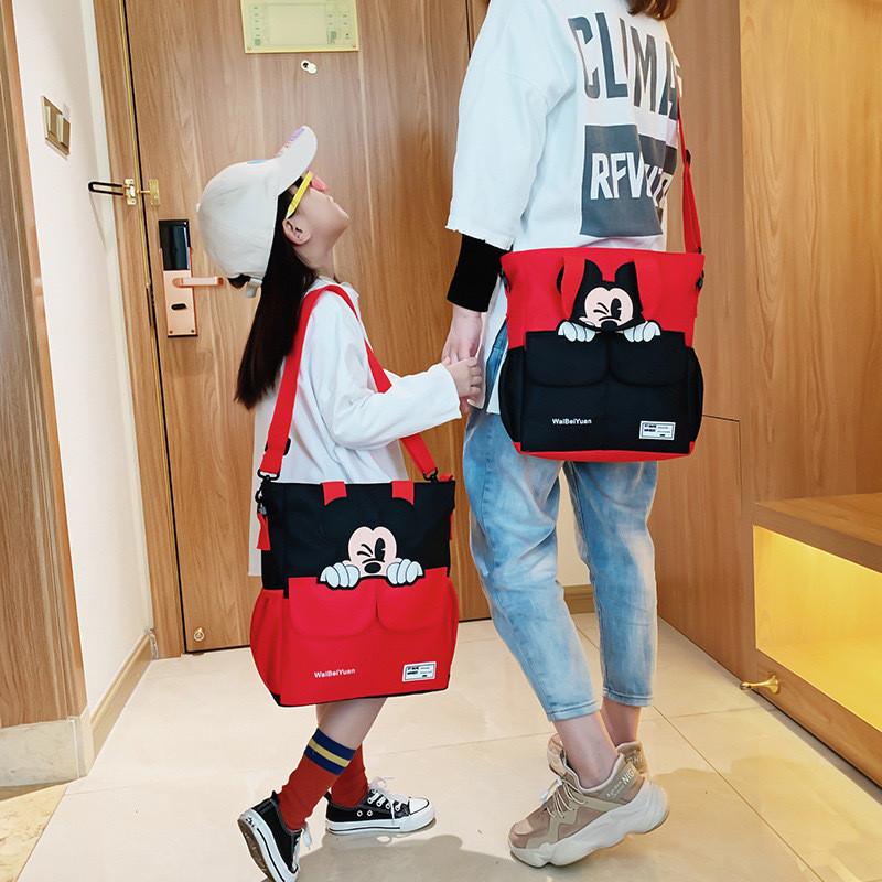 Lilo Stitch Kids Cartoon School Bag With Lightweight Nylon And Expandable Capacity For Elementary Students