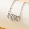 Love Forever Heart Pendant Necklace Jewelry Gifts Valentine's Day Jewelry Gifts