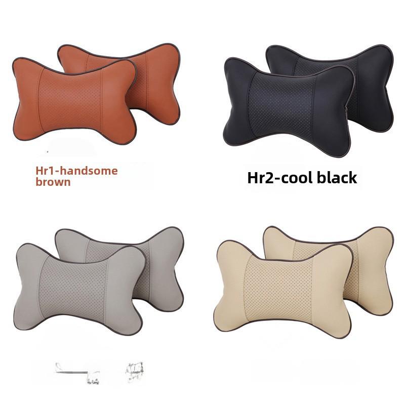 Univerzální kožený polštářek na podporu krku do auta pro všechna roční období