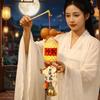 Luminous Mid-Autumn Festival Lantern Ancient Style Handcraft Rabbit Handheld Lantern Handmade Cartoon Flower Lanterns Outdoor