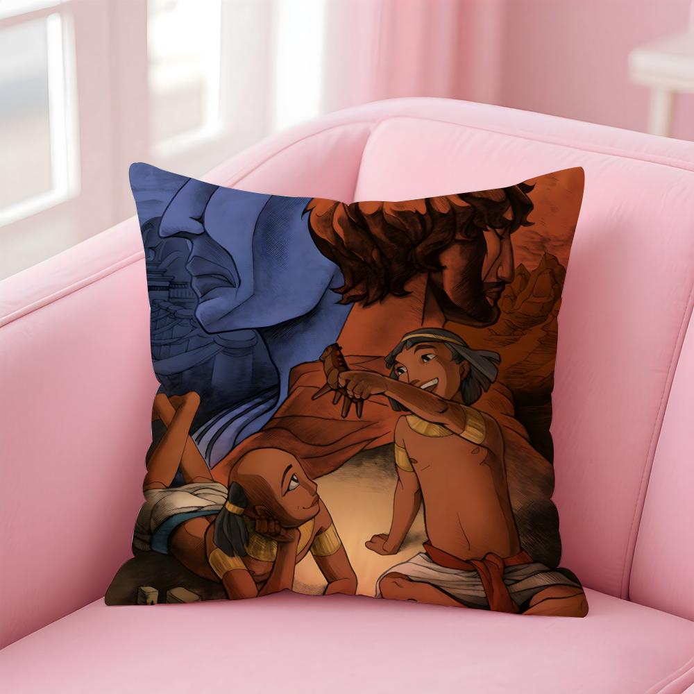 Epic Spiritual Fashion TThe Prince Of EgyptS Cushion Cover Pillowcase Short Plush Invisible Zipper Room Sofa Cushion Cover