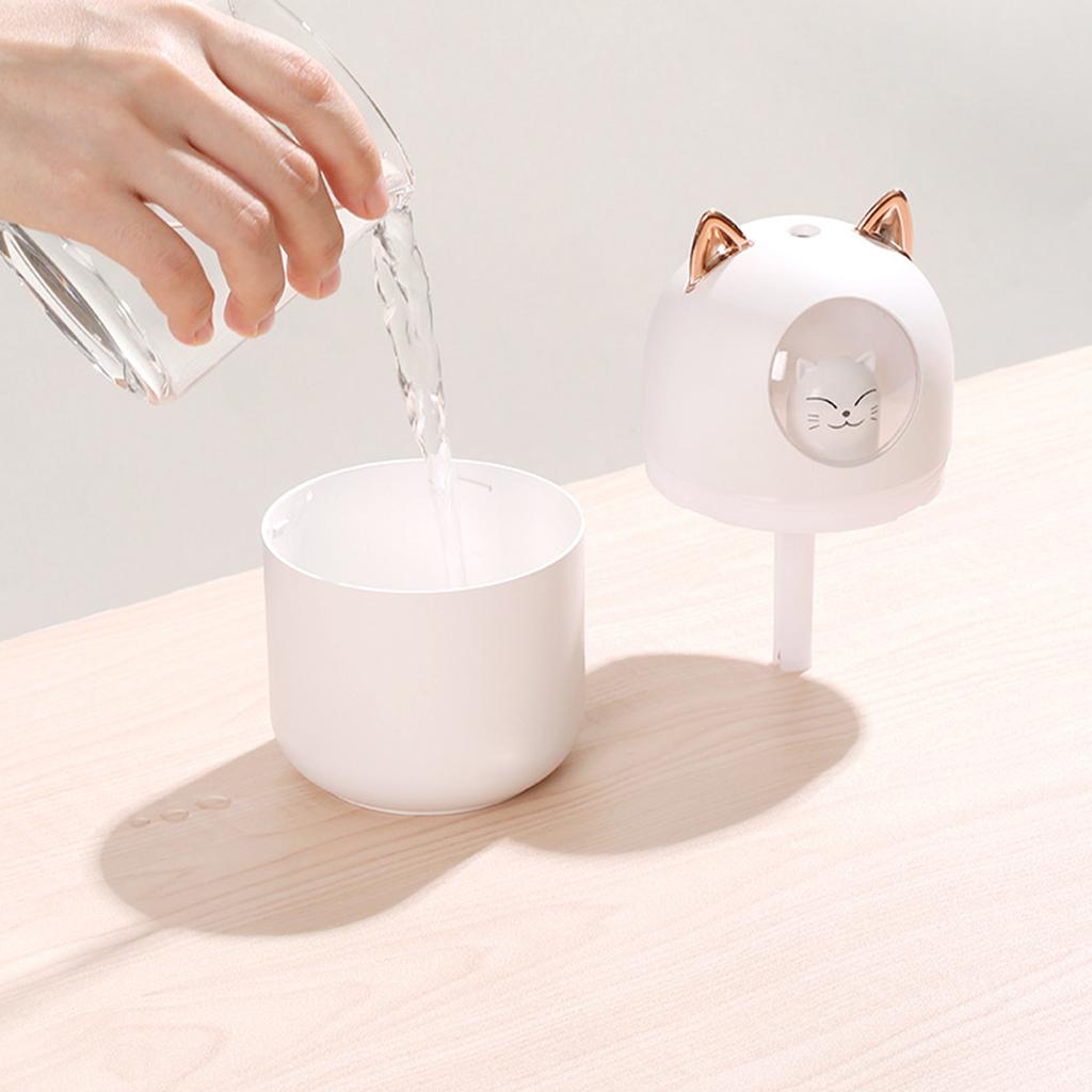 Humidifier Noiseless Portable USB Humidifier With Color LED Light for Offices Bedrooms Car