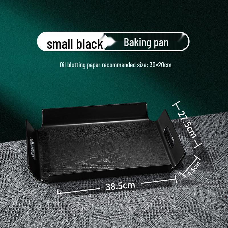 Light Luxury Rectangular Plastic Baking and Serving Tray