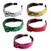 Shining Sequined Headband for Adult Teens Knotted Hairband for Theme Event Glittering Hairband for Holiday Celebration