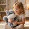 Plush Squirrel Stuffed Animal Toy Soft Cute Sitting Design with Acorn Accessory for Kids and Collectors Gift