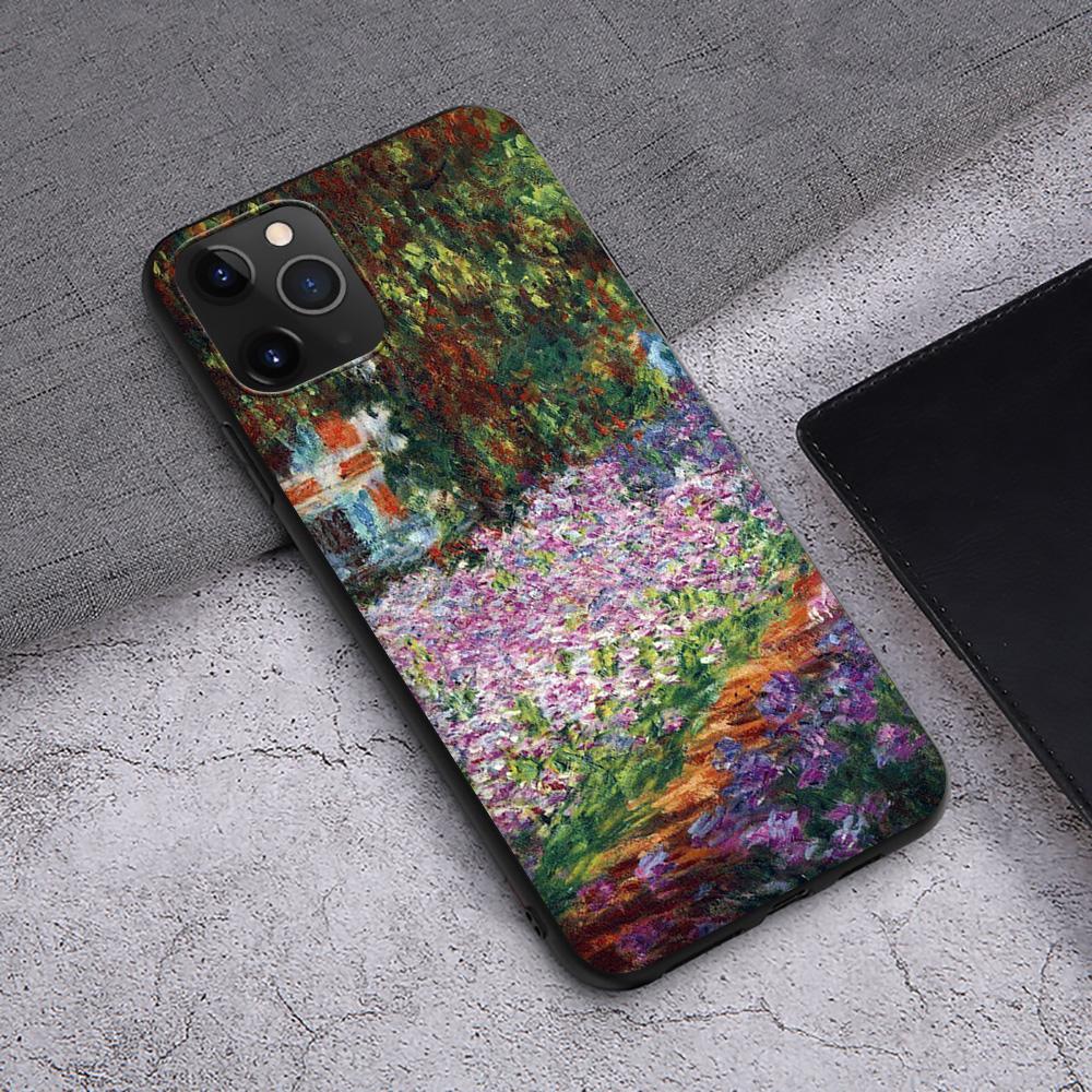 

Чехол T40 Claude Monet Garden Lotus для iPhone 13 12 Mini 11 Pro XS Max XR X 8 7 6 6S Plus 5 5S SE 2020 iPhone 13 Pro Max