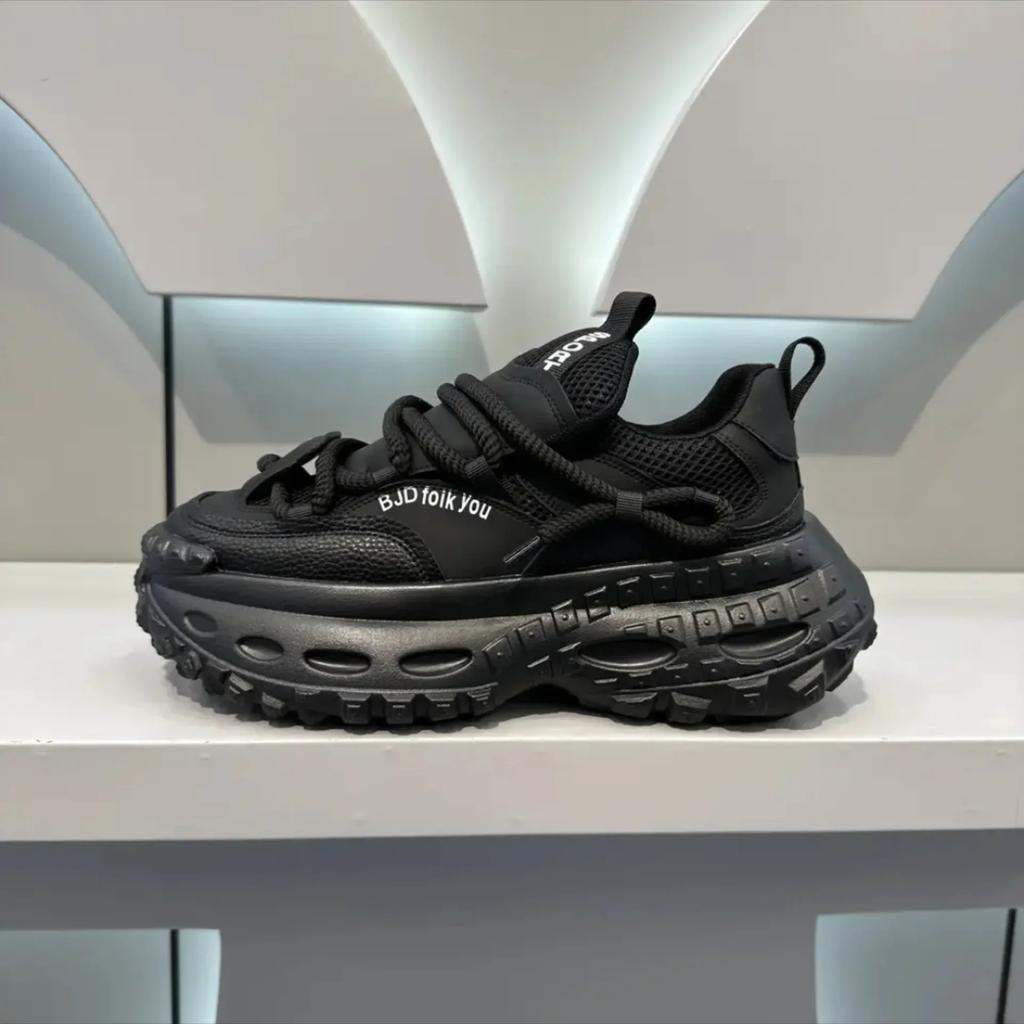 New Classic Men's Shoes 2024 Autumn Casual Sports Shoes Height Raising Breathable Thick Bottom Mesh White Shoes sneakers men