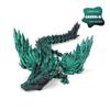 3D Printed Dinosaur Wyvern Figurine with Movable Wings & Joints - Dragon Egg Toy Action Figure