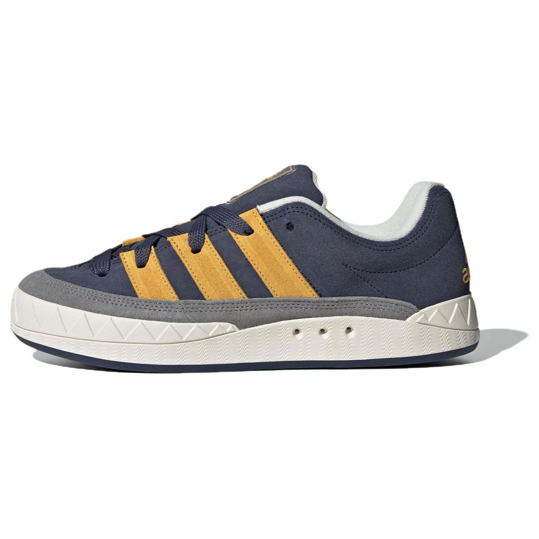 

Adidas Originals Adimatic Suede Comfortable Durable Lightweight Low-Top Skate Shoes Unisex Skate Shoes Blue Yellow ID0999 36⅔