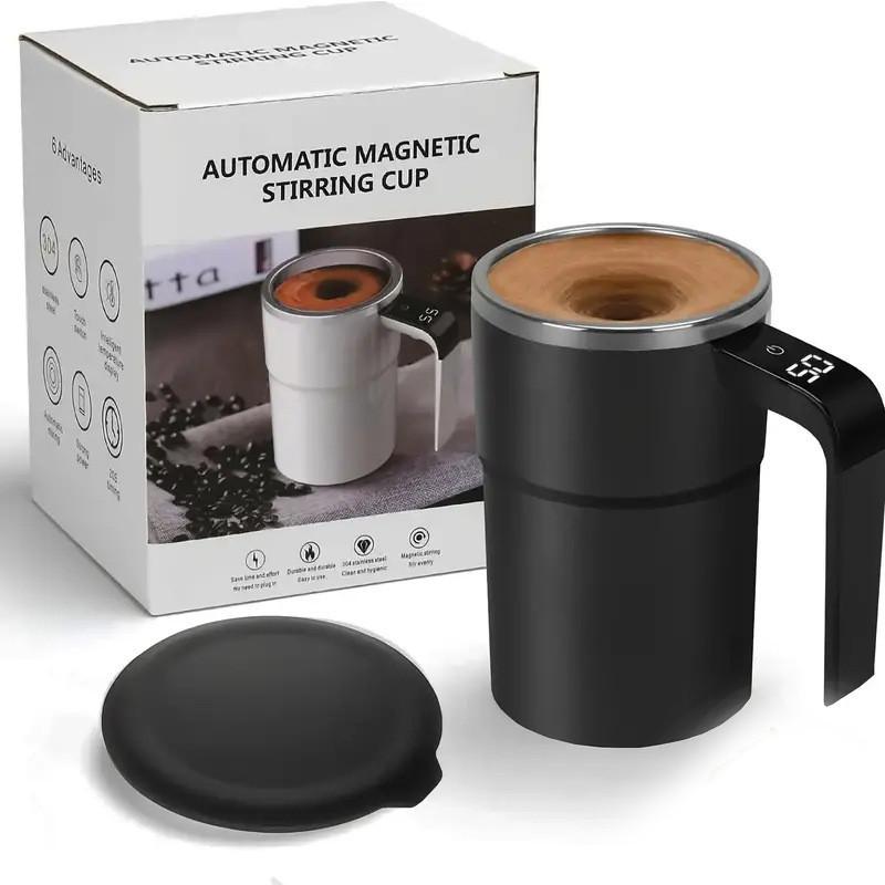 Modern Minimalist Portable Coffee Mug With Electric Mixer For Fitness And Home Use