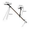 Multi-purpose Aluminum Fishing Rod Holder & Rest with Two-way Ground Stake
