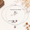 Fashion Wedding Jewelry Set For Women Crystal Heart Pendant Necklace Ring Stud Earring Bride Engagement Jewelry Gift