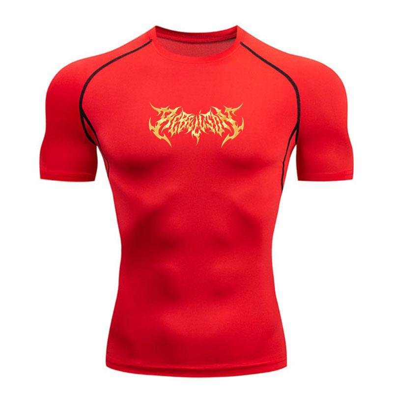 Men Compression Athletic Workout T-shirt, Quick Dry Lightweight Sports Tee for Gym Training Jogging Fitness Running, Stretchy Breathable Casual Active