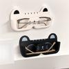 2 Pcs Wall-Mounted Cat-Shaped Glasses Organizer - Adorable Display Rack for Sunglasses, Eyewear Frames In Bedroom Bathroom