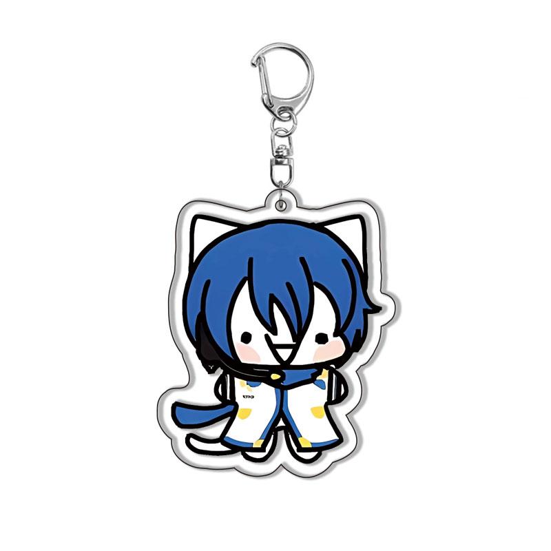 

Cute Silly Cats Keychain For Tsukasa Tenma Teto Kaito Rui Kamishiro Akito Shinonome Vflower Bag Phone Keyrings Gift 6 cm